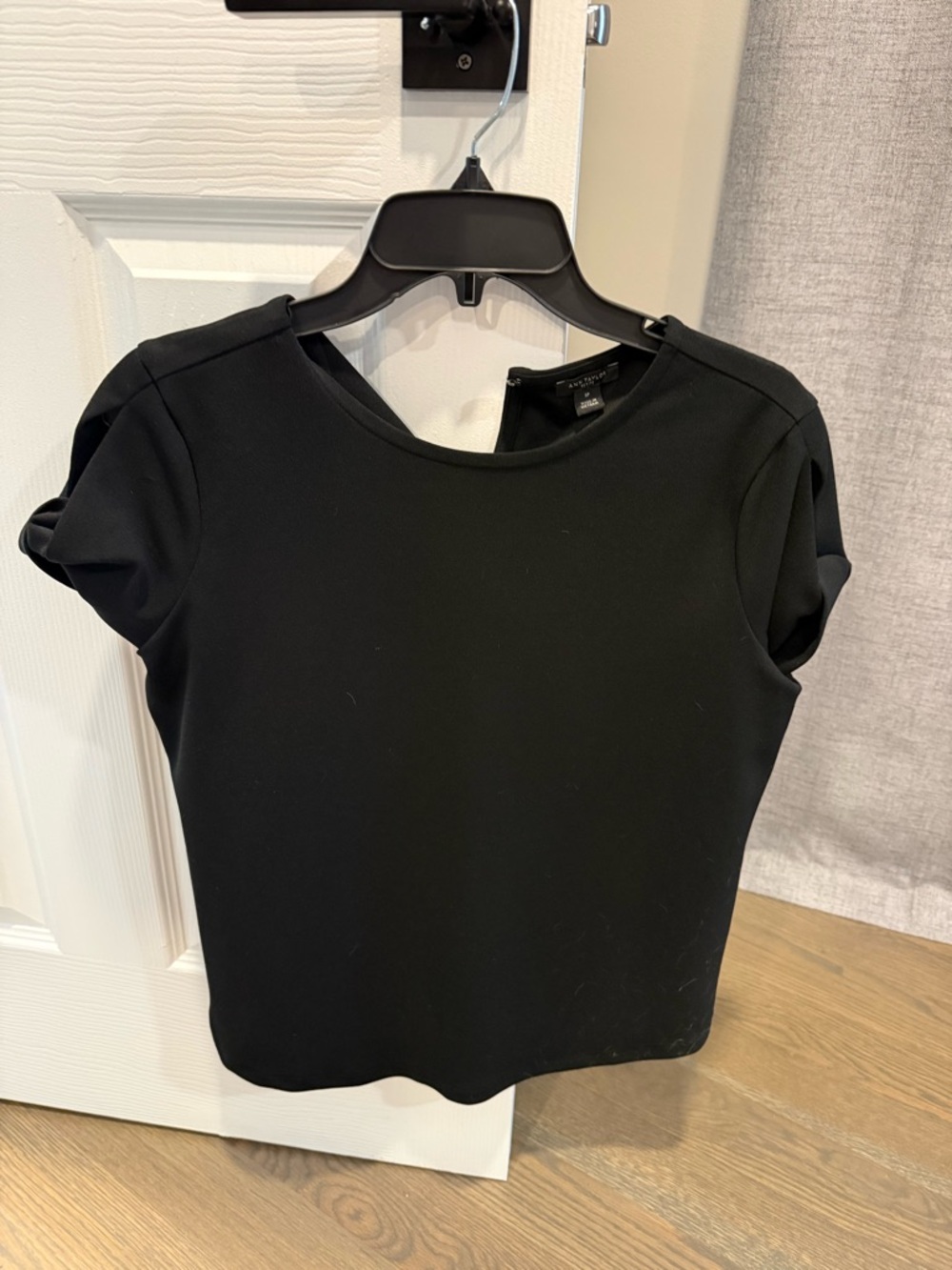 Ann Taylor Classic Black Women's Top with Open Shoulder